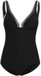 LASCANA Damen Badeanzug | mit Shaping-Einsatz vorn, absolut trendiger Look