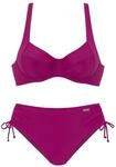 Lascana Damen B&uuml;gel-Bikini in modischen Farben, mit verstellbaren Tr&auml;gern, etwas