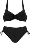 Lascana Damen B&uuml;gel-Bikini in modischen Farben, mit verstellbaren Tr&auml;gern, etwas