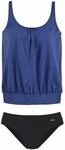 Lascana Damen Oversize-Tankini Softcups, Mieder, Verstellbare Tr&auml;ger