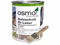 Osmo Holzschutz Öl-Lasur - 0,75 l (732 Eiche hell) + Flächenstreicher Pinsel...