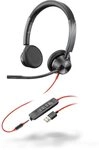 Plantronics &ndash; Blackwire 3325 USB-A (Poly) &ndash; kabelgebundenes Zwei-Ohr Headset