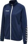 hummel Damen Jacke Hmlauthentic Women Poly Zip Jacket, Marine, L, 205368-7026-L