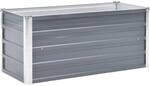 vidaXL Hochbeet Verzinkter Stahl 100x40x45cm Gartenbeet Fr&uuml;hbeet Blumenkasten