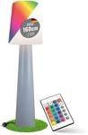 8 seasons design LED Stehlampe mit RGB Farbwechsel No. 1, 160cm (Grau) E27,...