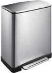 EKO E-Cube Tretm&uuml;lleimer 28+18L M&uuml;lltrenner (34.5 x 50 x 65 cm, D&auml;mpfer-System,