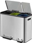 EKO Ecocasa M&uuml;lleimer 3 F&auml;cher, 3 x 15 Liter, Tretm&uuml;lleimer M&uuml;lleimer f&uuml;r