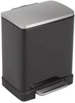 EKO E-Cube Tretm&uuml;lleimer 20L Metall (32 x 36.6 x 44.5 cm, D&auml;mpfer-System,