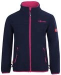 Trollkids Girls Oppdal Jacket XT 140, Navy/pink