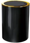 Kleine Wolke Kosmetikeimer Golden Clap,Schwarz, 5 Liter