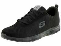 Skechers Damen Ghenter Bronaugh Sneaker, Black Mesh Water And Stain Repellent