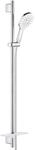 GROHE Rainshower 130 SmartActive | Brausestangenset 3 Strahlarten | moon white 