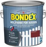 Bondex Holzfarbe f&uuml;r Au&szlig;en, 2,5 L, Schwedenrot, f&uuml;r ca. 25 m&sup2;, Wetter- &
