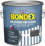 Bondex Holzfarbe f&uuml;r Au&szlig;en, 2,5 L, Anthrazit, f&uuml;r ca. 25 m&sup2;, Wetter- &