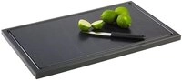 APS 93307 Bar-Schneidebrett 50 cm x 30 cm mit Ablaufrinne und Antirutsch-F&uuml;&szlig;chen,