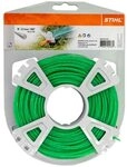 Stihl 9302418 M&auml;hf&auml;den rund und leise Rolle 2,0 mm 60 m, Gr&uuml;n