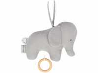 Nattou 929042 Tembo Cotton Knitted Elephant Musical Soft Toy Spieluhr, Grau
