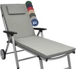 Beautissu Gartenliege Auflage Sonnenliege 200x60x5 cm Loft RL &ndash; UV-Best&auml;ndige