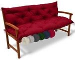 Beautissu Flair BR Bankauflage 100x50x50 cm Rot - Sitzkissen & R&uuml;ckenkissen Outdoor