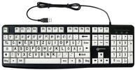 Geemarc Alphanumerische Tastatur mit Kabel und gro&szlig;en schwarzen Zeichen auf gro&szlig;en