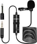BOYA by-M1 3.5mm Ansteckmikrofon aus Metall f&uuml;r Smartphones, DSLR, Camcorder,