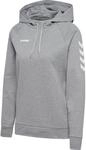 hummel, hmlGO Cotton Hoodie Woman, Grey Melange, M