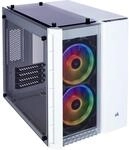 Corsair Crystal 280X RGB PC-Geh&auml;use (Micro ATX mit geh&auml;rtetem Glas), RGB LED, Wei&szlig;