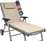 Beautissu Gartenliege Auflage Sonnenliege 200x60x5 cm Loft RL &ndash; UV-Best&auml;ndige