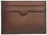 DAVIDOFF Venice Kartenetui Braun &ndash; Elegante kleine Brieftasche aus feinem Leder mit