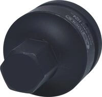 KS Tools 450.0479 1" Kraft-Bit-Stecknuss Innensechskant, kurz, 24 mm