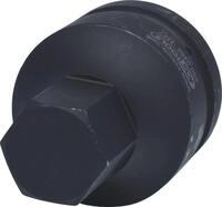 KS Tools 450.0485 1" Kraft-Bit-Stecknuss Innensechskant, kurz, 27 mm