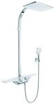 KLUDI COCKPIT Duschsystem Discovery Thermostat Dual mit Regendusche chrom, 8020091-00