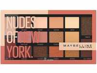 Maybelline New York Lidschatten Palette, The Nudes Palette, 16 Farben, Nudes of New