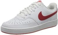 Nike Mens Court Vision LO Basketball Shoe, White/University RED,42.5 EU