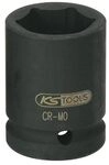 KS Tools 515.1740 1" Sechskant-Kraft-Stecknuss, kurz, 40mm