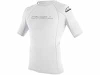 O'Neill Wetsuits Herren Basic Skins Short Sleeve Rash Guard - White, 2X-Large,