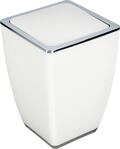 TrendLine Kosmetikeimer Cube 5l Wei&szlig; M&uuml;lleimer Schwingdeckeleimer Badm&uuml;lleimer