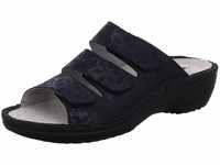 Rohde 5772 Cremona Damen Schuhe Pantoletten Clogs Leder, Größe:40 EU, Farbe:Blau