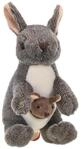 Wild Republic 10852 Republic 10867 Pl&uuml;sch, braun, 20 cm, K&auml;nguru mit Joey