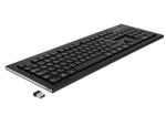 Delock USB Tastatur 2,4 GHz kabellos schwarz Water-Drop