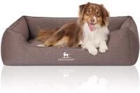Knuffelwuff Orthop&auml;disches Hundebett Leano aus Velours mit Handwebcharakter XL 105 x