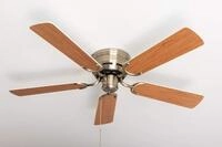 PEPEO - Kisa Deckenventilator ohne Beleuchtung | Ventilator mit Zugschalter in