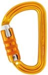 PETZL M39A TL SM'D Ultraleichter asymmetrischer Karabiner, Triact-Lock, Gelb