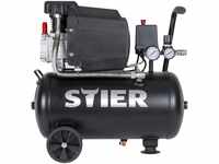 STIER Kompressor LKT 240-8-24, 1100 W, max. Druck 8 bar, 24 Liter Tank, 21 kg,