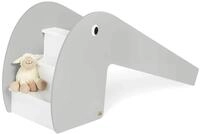 Pinolino Indoor-Rutsche Lotta aus Holz, Belastbarkeit 60 kg, mit 2 Augenaufklebern,