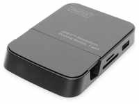 DIGITUS USB-C Smartphone Docking Station – 7 Ports – 1x HDMI (4K@30Hz) – 3x USB