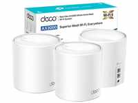 TP-Link Deco X60 Mesh WLAN Set (3 Pack), AX3000 Dual Band Router &Repeater