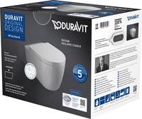 Duravit Wand-WC Set ME by Starck ohne Sp&uuml;lrand, Wei&szlig; Tiefsp&uuml;ler, und Sitz...