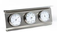 Fischer 827-01- Au&szlig;enwetterwarte - Edelstahl-Wetterstation mit Thermometer,