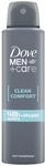 Dove Men+Care Anti-Transpirant Deo Spray Clean Comfort sch&uuml;tzt 48 Stunden vor